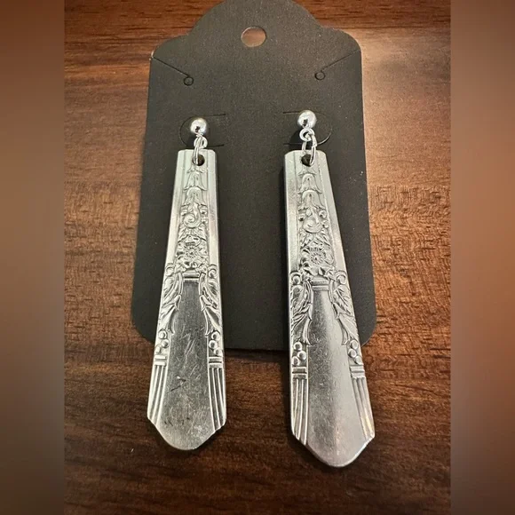 Silverware Earrings - Picture 3 of 9